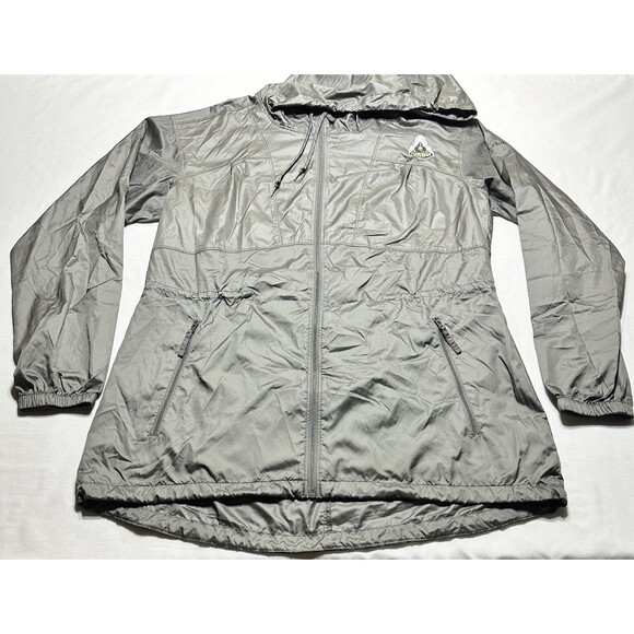 Columbia Jackets & Blazers - Purdue Boilermakers Columbia Gray Windbreaker Jacket Hooded Womens Large